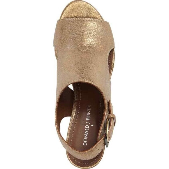 Donald J Pliner Fallon Bronze Platform Wedge Sandals N5673 Size 10M - Picture 3 of 7